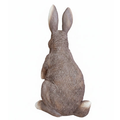 Realistischer Hase als Dekofigur für den Garten – Osterhase in 2 Posen