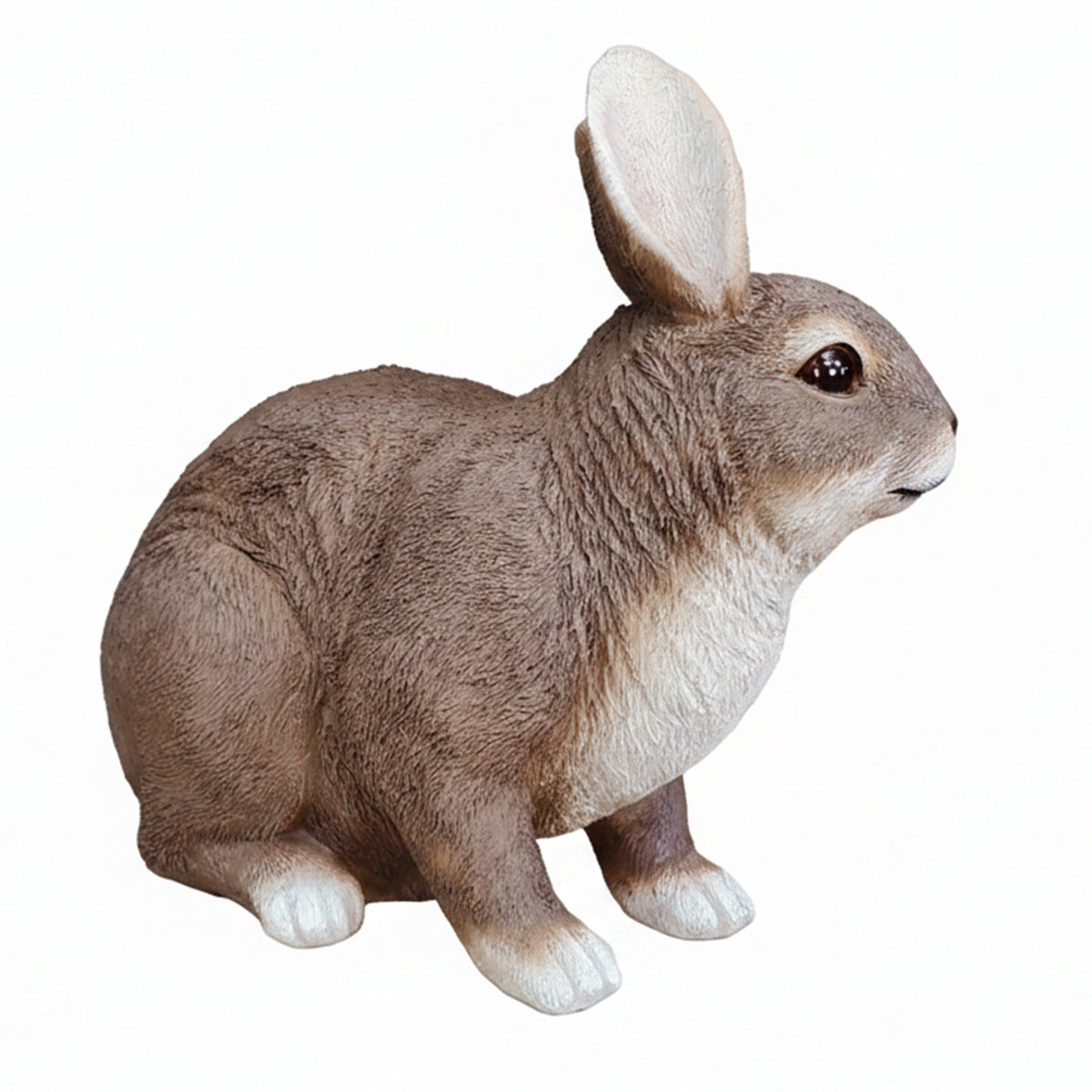 Realistischer Hase als Dekofigur für den Garten – Osterhase in 2 Posen
