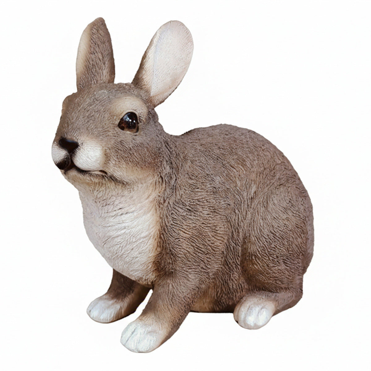 Realistischer Hase als Dekofigur für den Garten – Osterhase in 2 Posen