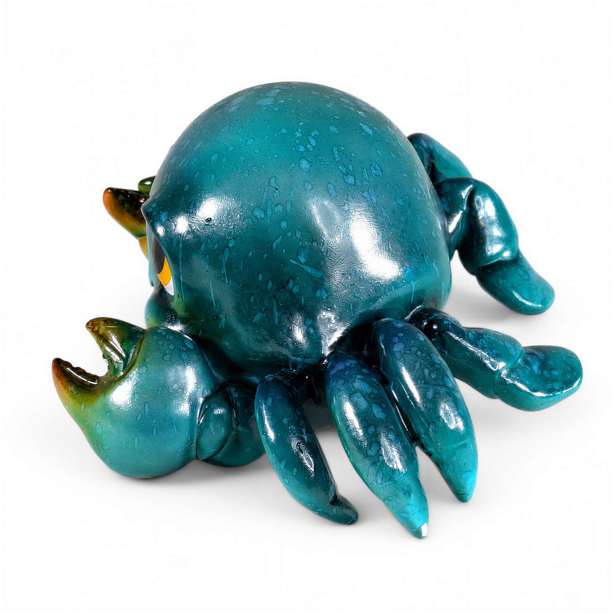 Glänzende Krabbenfigur GlossiBande Krabbe Figur glänzend – Deko in Blau oder Rot, 2 Größen