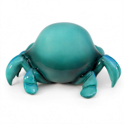 Glänzende Krabbenfigur GlossiBande Krabbe Figur glänzend – Deko in Blau oder Rot, 2 Größen