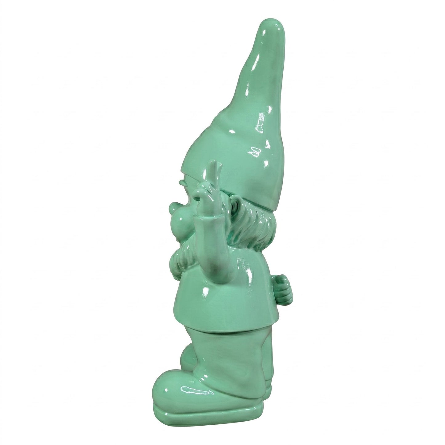 Peace Gartenzwerg Dekofigur für den Garten – Pastell Hochglanz, 2 Größen