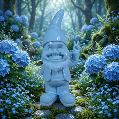 Peace Gartenzwerg Dekofigur für den Garten – Pastell Hochglanz, 2 Größen