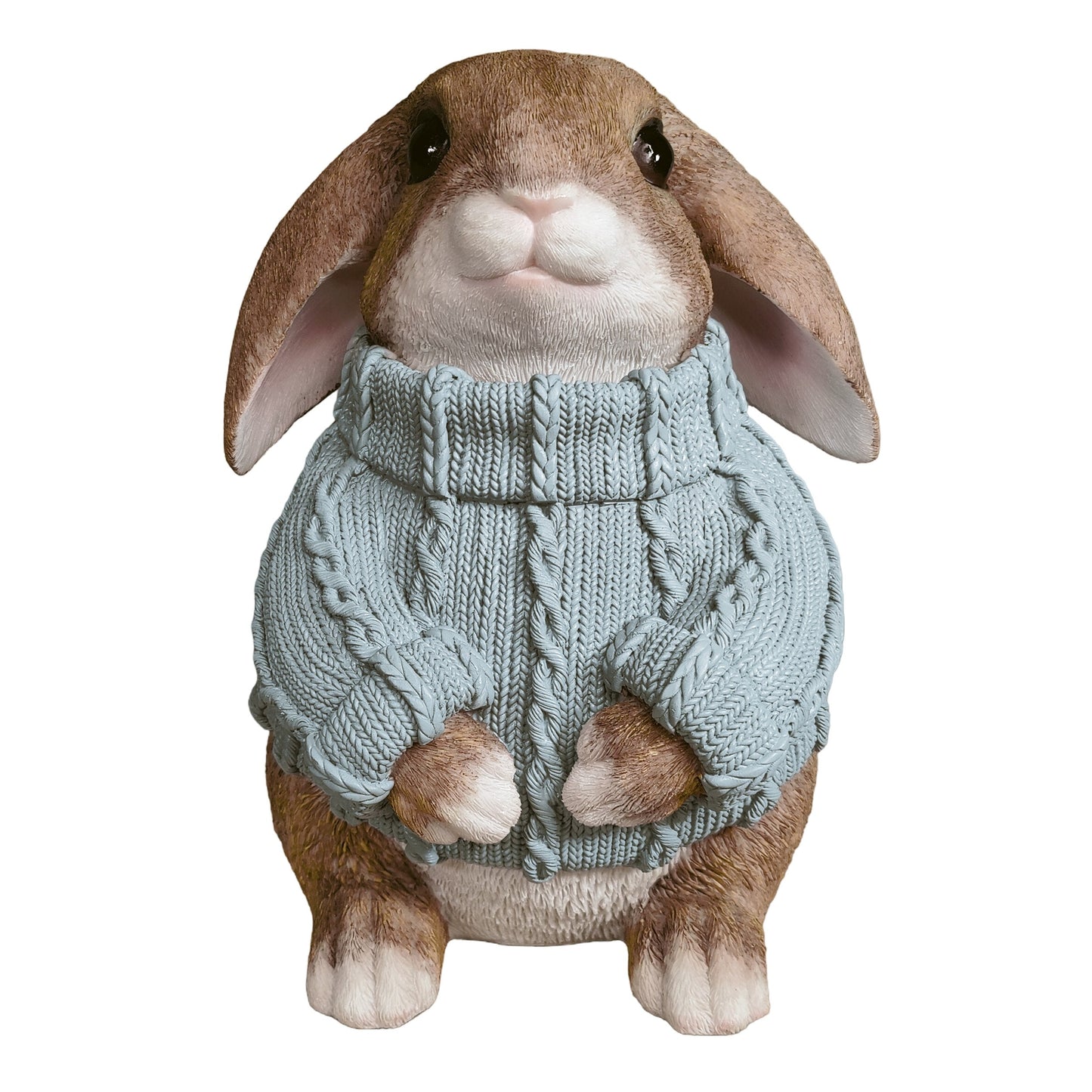 Deko Hase XL im Pullover groß – Deko Osterhase Hasenfigur sitzend, Osterdeko & Gartenfigur in versch. Farben