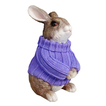 Deko Hase XL im Pullover groß – Deko Osterhase Hasenfigur sitzend, Osterdeko & Gartenfigur in versch. Farben