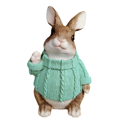 Deko Hase XL im Pullover groß – Deko Osterhase Hasenfigur sitzend, Osterdeko & Gartenfigur in versch. Farben