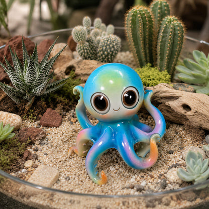 Maritime Oktopus-Deko GlossiBande Oktopus Dekofigur, glänzende Krake in 2 Größen