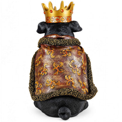 Bulldogge Dekofigur mit Krone – Urban Royals, schwarz oder gold