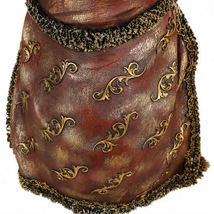 Elefantenfigur mit Krone in Schwarz-Gold oder Gold-Rot