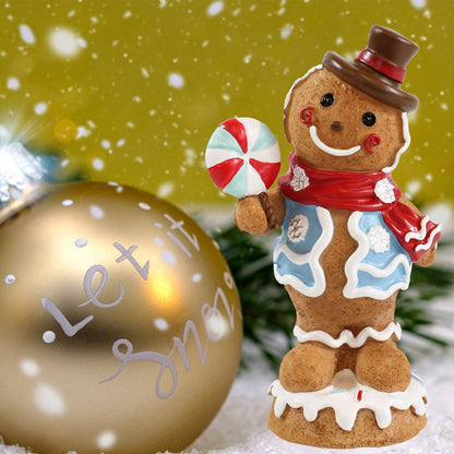 Lebkuchenmann Boy Weihnachts Tischdeko Weihnachtsfiguren Lebkuchen Deko - Elegante Figur
