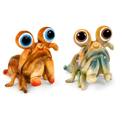 GlossiBande Garnele Figur glänzend Grün & Orange – maritime Deko innen & außen