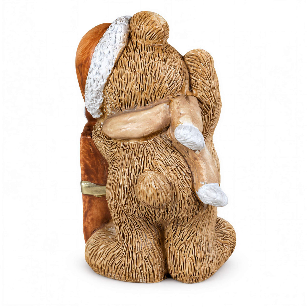LED Weihnachtsbär Batteriebetriebene Deko Bär Figur für Tisch & Fensterbank