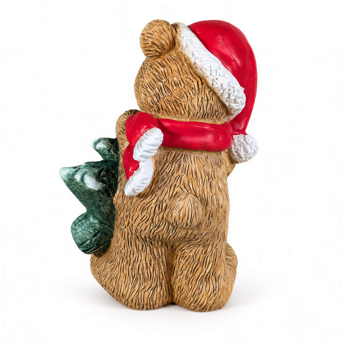 LED Weihnachtsbär Batteriebetriebene Deko Bär Figur für Tisch & Fensterbank