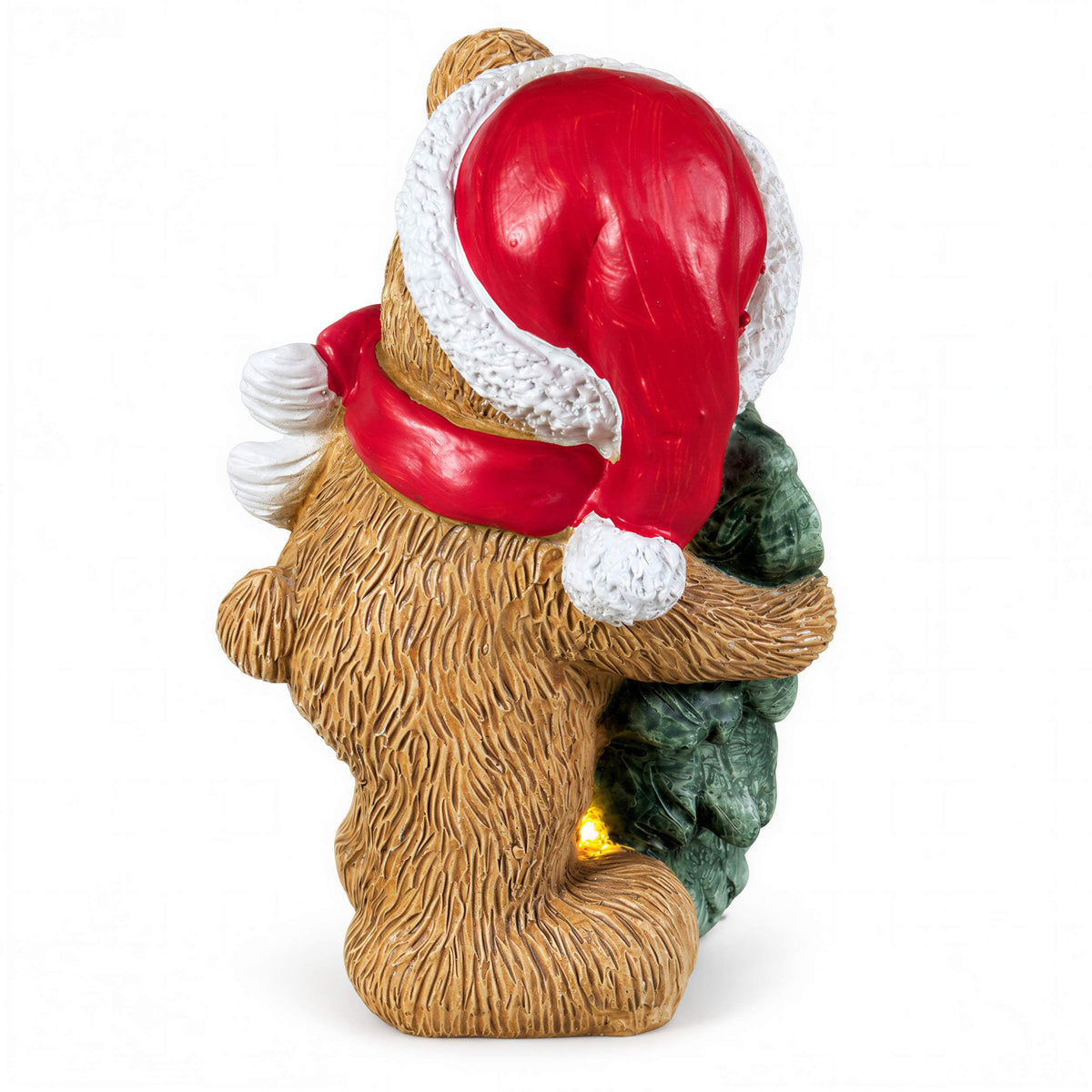 LED Weihnachtsbär Batteriebetriebene Deko Bär Figur für Tisch & Fensterbank