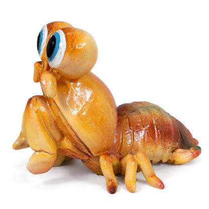 GlossiBande Garnele Figur glänzend Grün & Orange – maritime Deko innen & außen