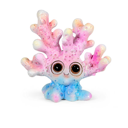 Glänzende Korallenfigur GlossiBande in Blau-Rosa oder Orange, 3 Größen