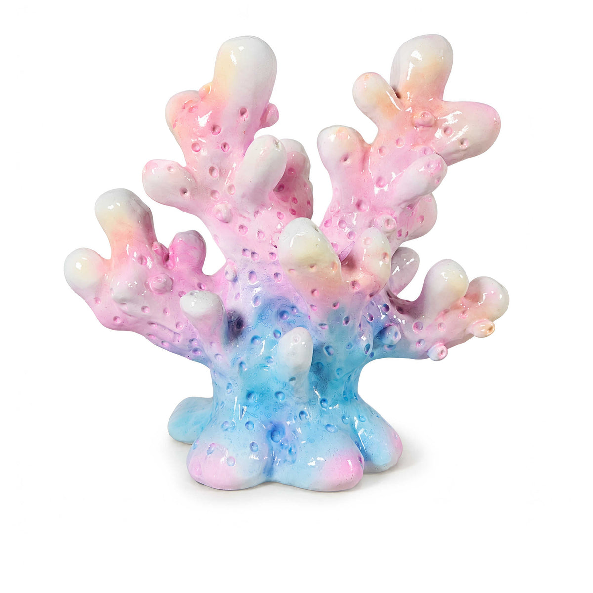 Glänzende Korallenfigur GlossiBande in Blau-Rosa oder Orange, 3 Größen