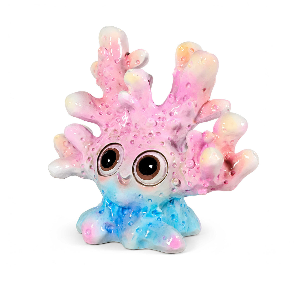 Glänzende Korallenfigur GlossiBande in Blau-Rosa oder Orange, 3 Größen