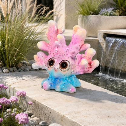 Glänzende Korallenfigur GlossiBande in Blau-Rosa oder Orange, 3 Größen