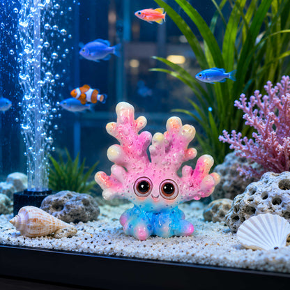 Glänzende Korallenfigur GlossiBande in Blau-Rosa oder Orange, 3 Größen