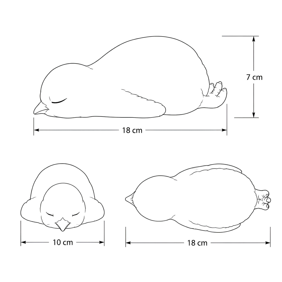 Kükenfigur Schlafendes Küken als Dekofigur für Osterdeko in Haus & Garten
