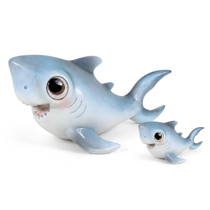 Glänzende Hai GlossiBande Dekofigur, maritime Tierfigur Baby & Groß