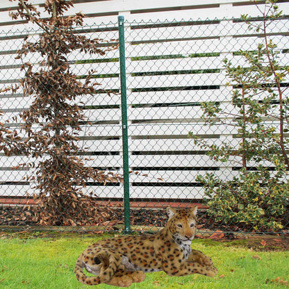 Lebensechte Panther Figur liegend – Handbemalte Deko für Haus & Garten | 53 cm | Deko Panther