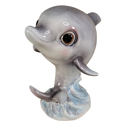 Delfin Dekofigur in Hochglanz – maritime Figur in 2 Größen