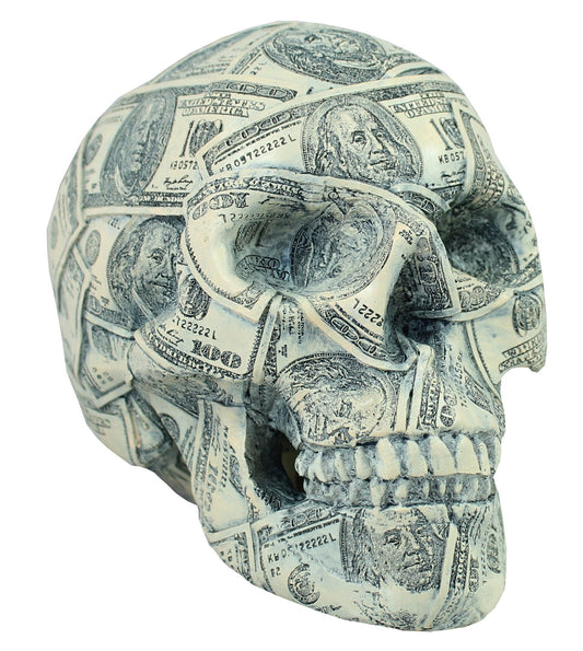 Totenkopf Spardose als Dekofigur – Dollar Design für Kinder & Erwachsene