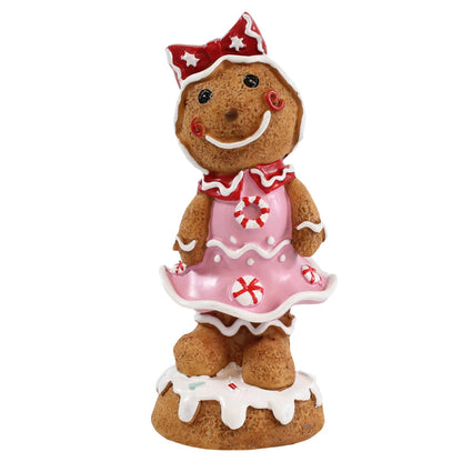 Lebkuchenfrau Girl Weihnachts Tischdeko Weihnachtsfiguren Lebkuchen Deko - Hochwertiges Accessoire