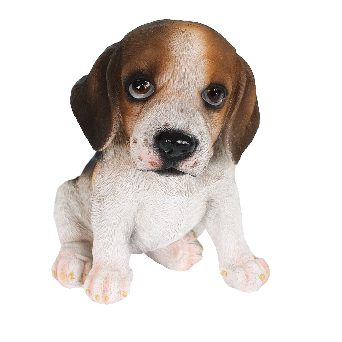 Beagle Figur sitzend Beagle Hundefigur lebensecht Deko Hundefigur