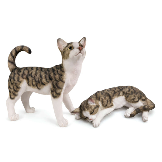 Murli Katzen Dekofigur für den Garten & Wohnraum – realistische Optik