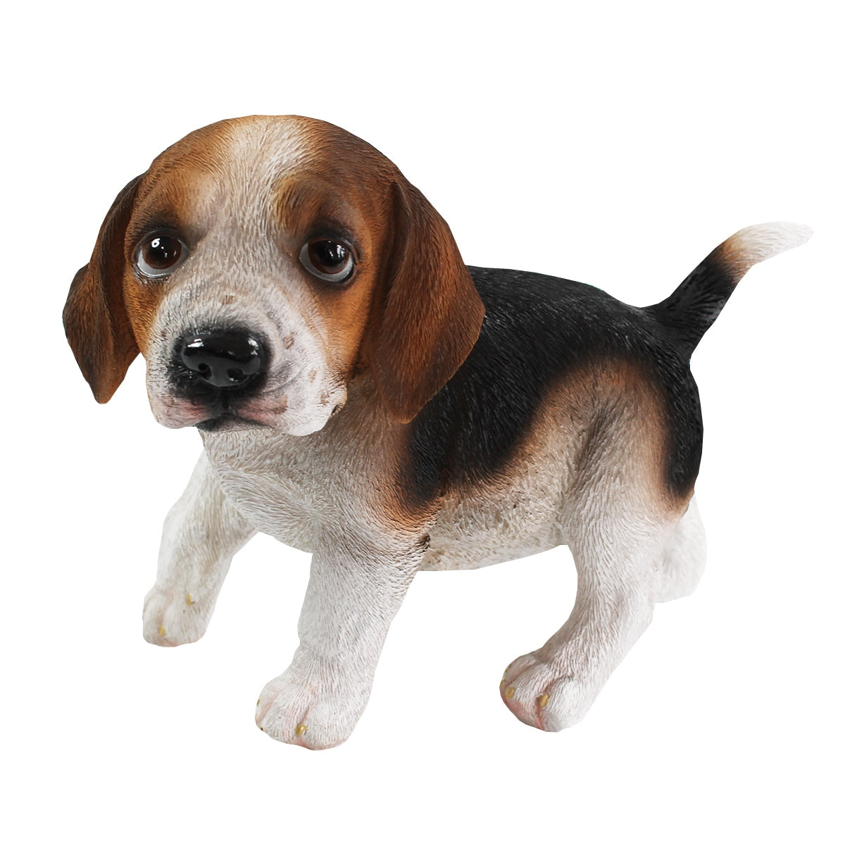 Beagle Figur stehend Hundefigur lebensecht Deko Hundefigur - Hochwertiges Accessoire