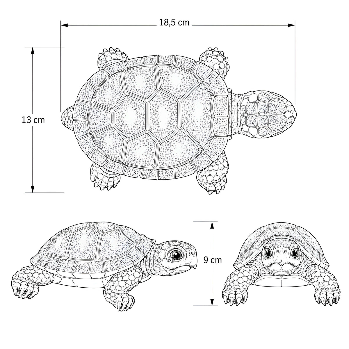 Realistische Schildkrötenfigur – Tierdeko für Garten & Zuhause
