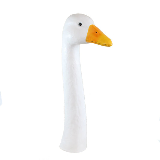 Gartenfigur Gans Gänsekopf groß 56 cm Gartenstecker Gänsehals Gänse Deko Garten Dekoration