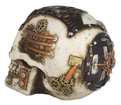 Steampunk Totenkopf Dekofigur mit Geheimfach – Gothic Schädel