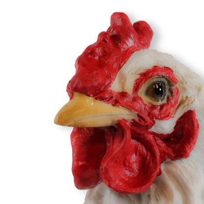 Gartendeko Huhn Figur Weiß 35cm stehend Deko Hühner Deko Hennen