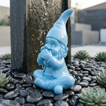 Gartenzwerg nichts sagen -GartenPoser- Zwerg Deko in Pastell Hochglanz 2 Größen 6 Farben (MutePoser)