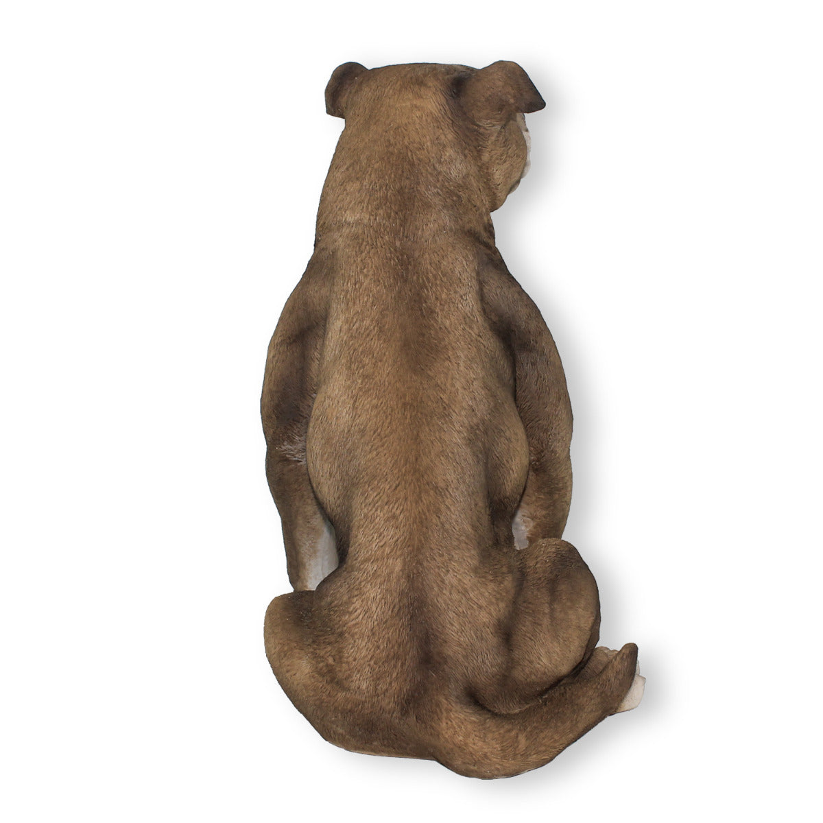 Hunde Figur Bullterrier sitzend Hund Terrier Tierfigur Hundefigur