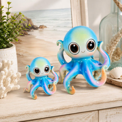 Maritime Oktopus-Deko GlossiBande Oktopus Dekofigur, glänzende Krake in 2 Größen