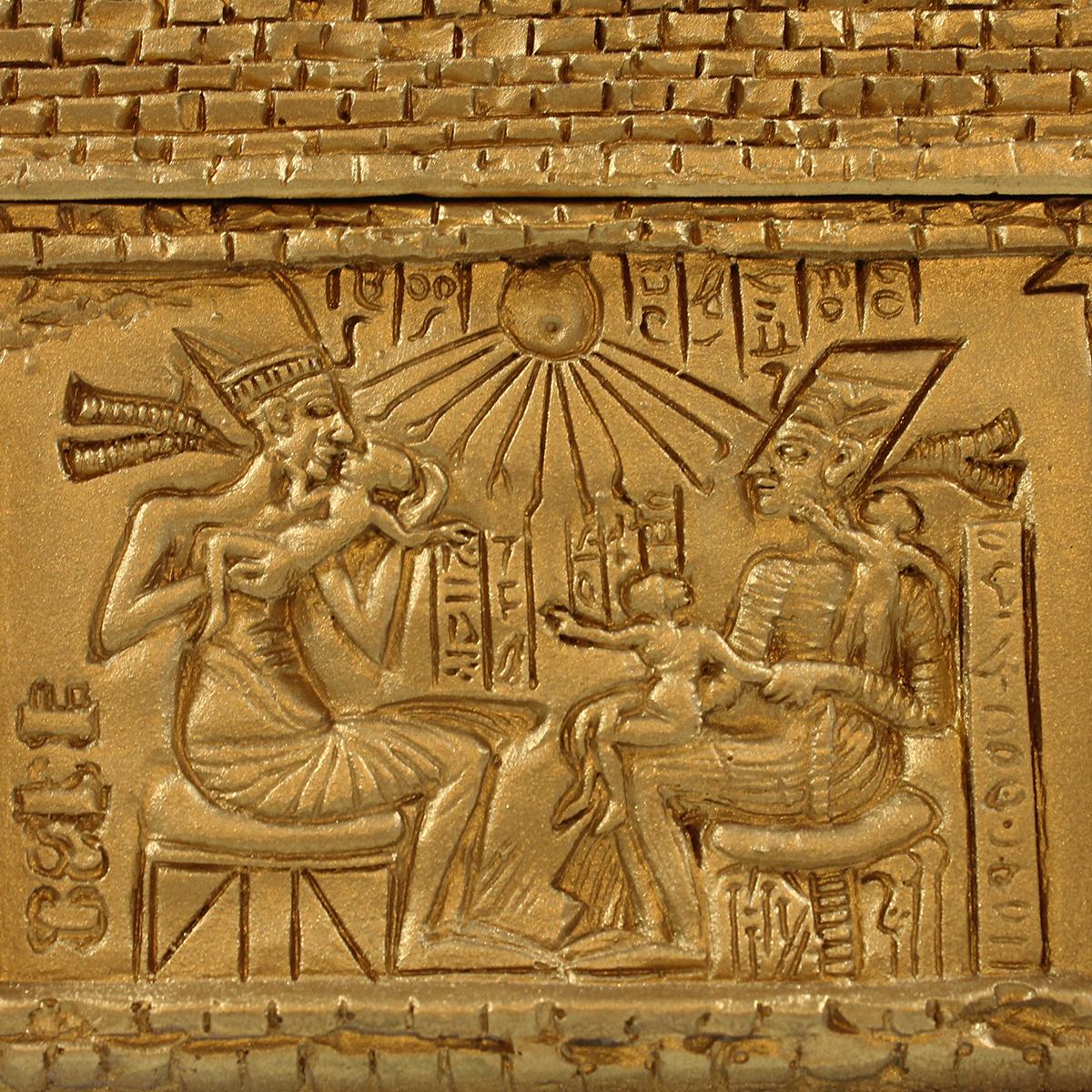 Ägyptische Pyramide Dekofigur & Schmuckschatulle – goldene Aufbewahrung