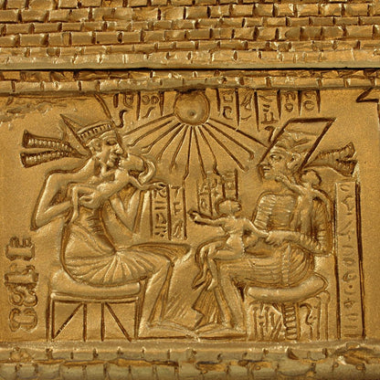 Ägyptische Pyramide Dekofigur & Schmuckschatulle – goldene Aufbewahrung