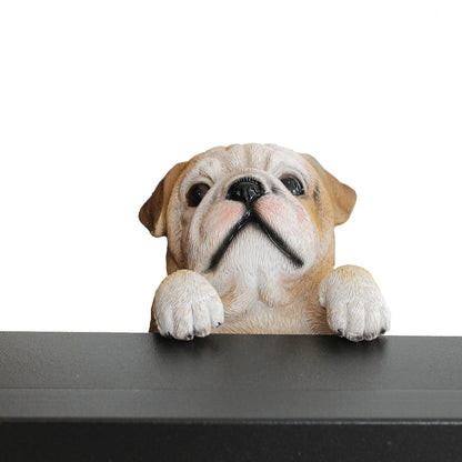 Hunde Figur Bulldogge Figur zum Hängen Hunde Deko lustige Hundefigur