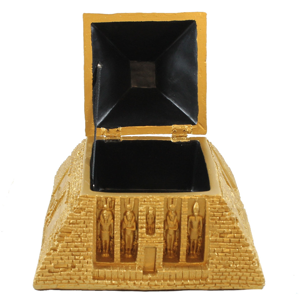 Ägyptische Pyramide Dekofigur & Schmuckschatulle – goldene Aufbewahrung