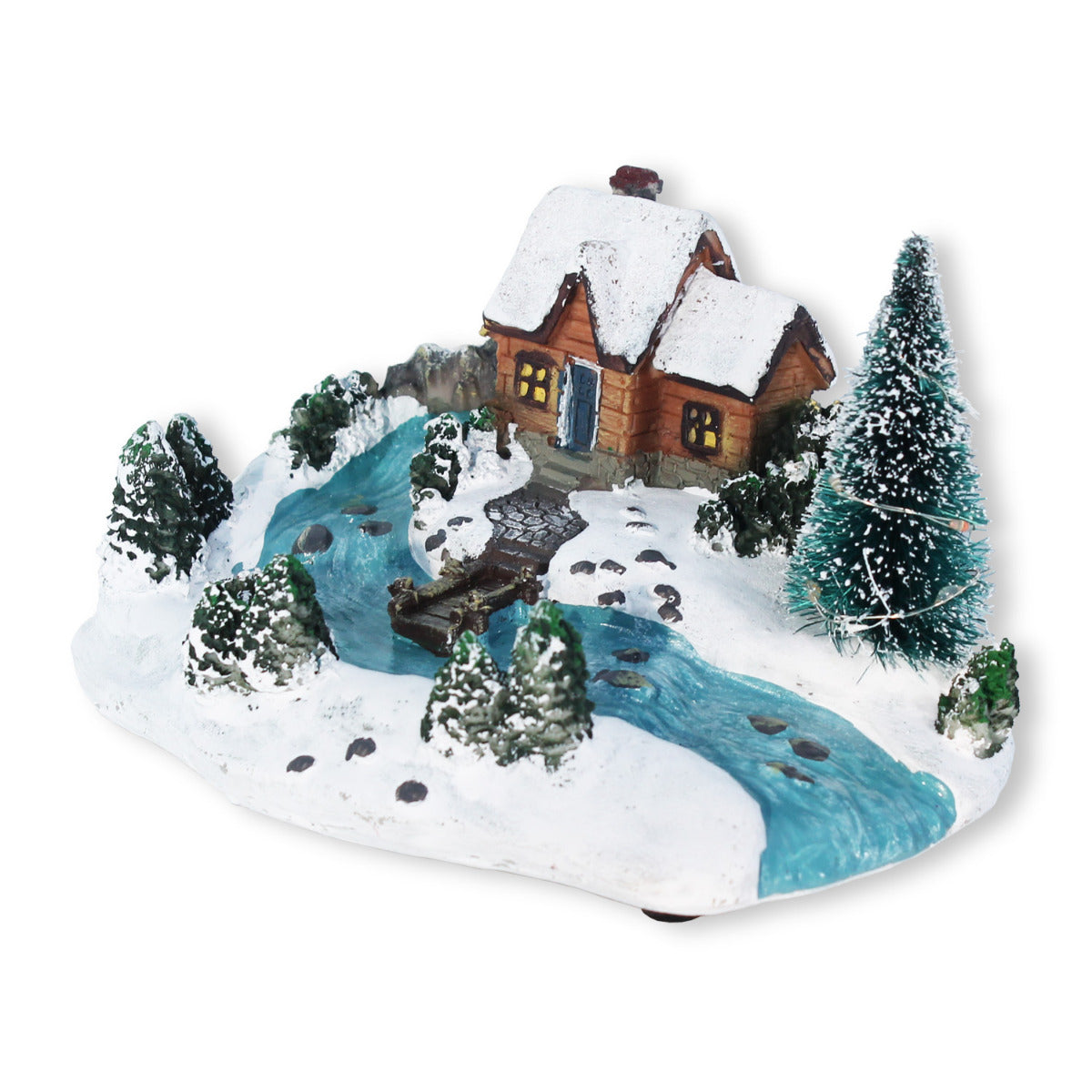 LED Weihnachtsstadt Dekofigur – beleuchtete Figurenlandschaft