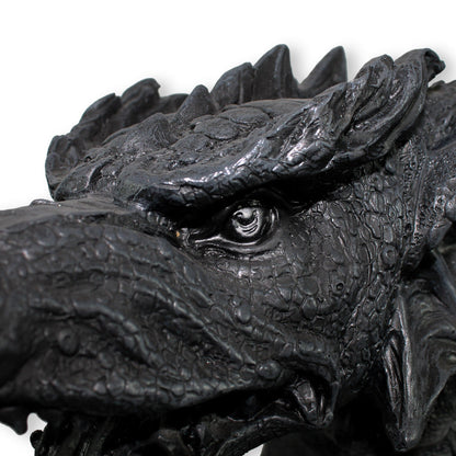 Drachenfigur Drachenkopf Drachenfiguren Büste Drache groß 40 cm Gothic Drachen Figuren