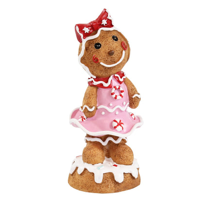 Lebkuchenfrau Girl Weihnachts Tischdeko Weihnachtsfiguren Lebkuchen Deko - Hochwertiges Accessoire