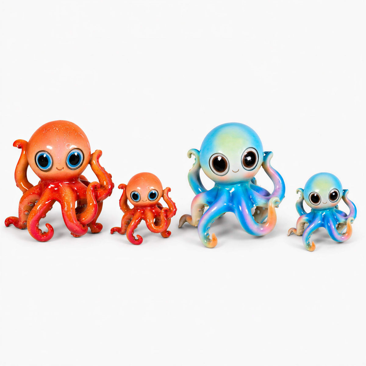 Maritime Oktopus-Deko GlossiBande Oktopus Dekofigur, glänzende Krake in 2 Größen