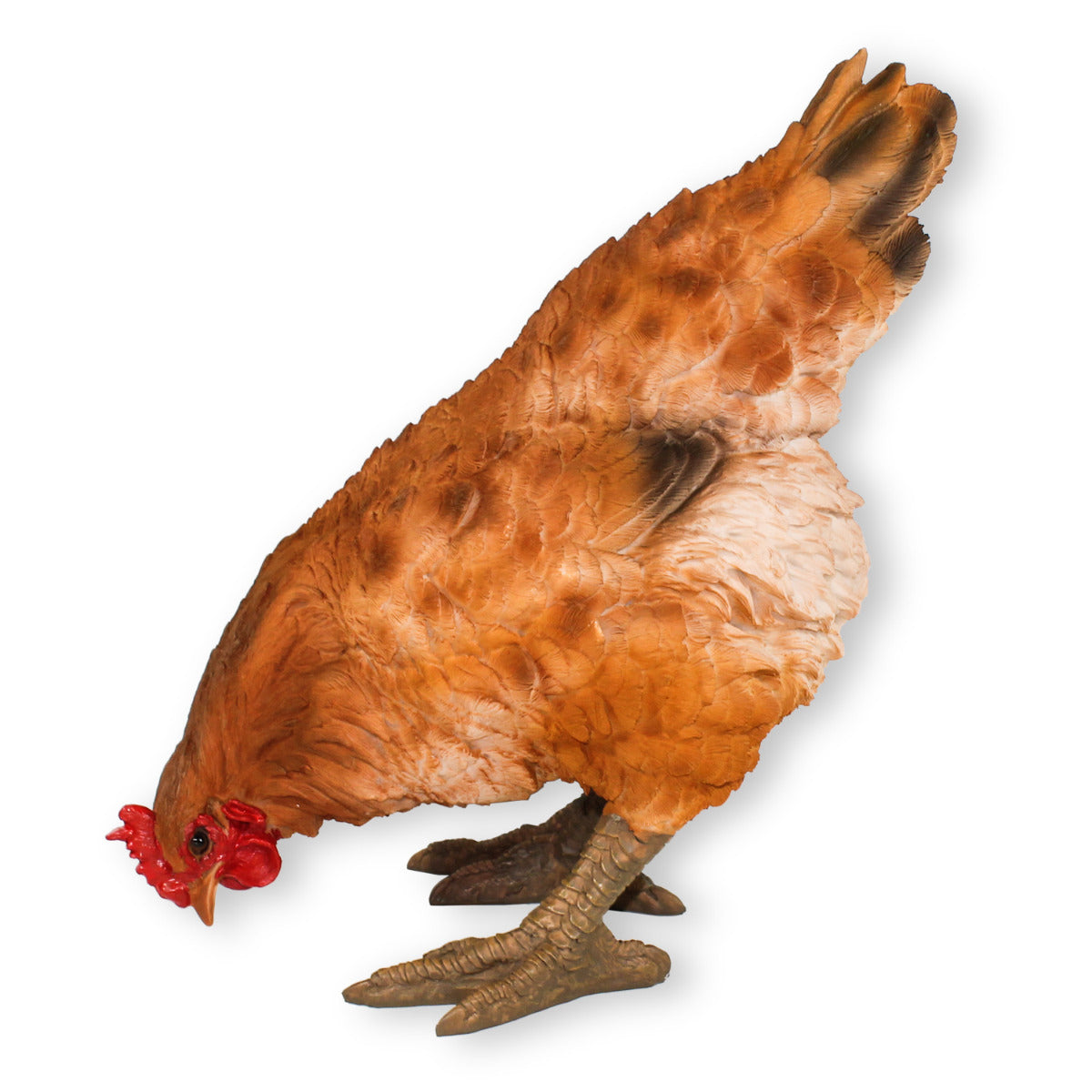 Gartendeko Huhn Figur Braun 35cm Pickend Deko Hühner Deko Hennen