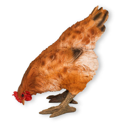 Gartendeko Huhn Figur Braun 35cm Pickend Deko Hühner Deko Hennen